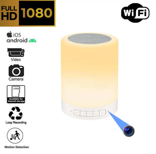 Lampara Bocina con Cámara Oculta WiFi